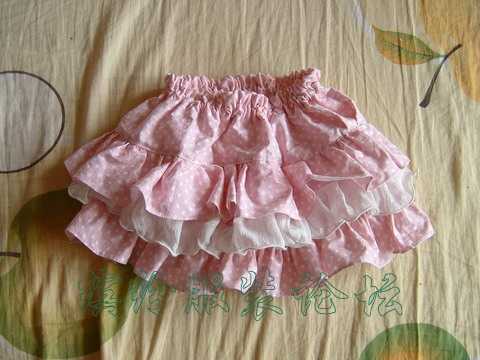 我给宝宝做的粉粉蛋糕裙