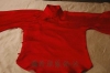 自己做的古典大襟睡衣——大红真丝绸