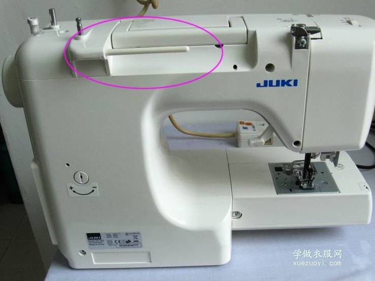 在缝纫机上使用的大卷宝塔缝纫线