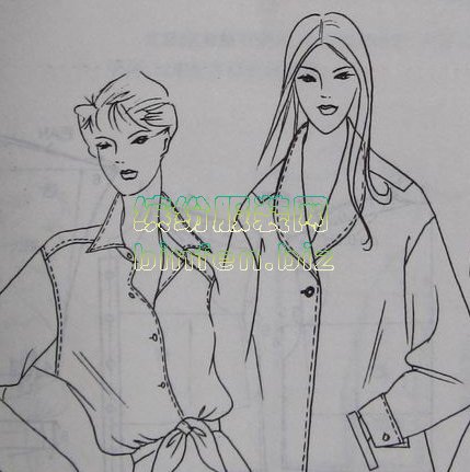 休闲舒适又容易打版的落肩袖