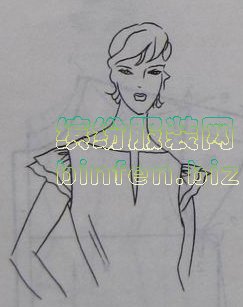 肩头遮一点的半截小片盖肩袖的打版和裁剪方法