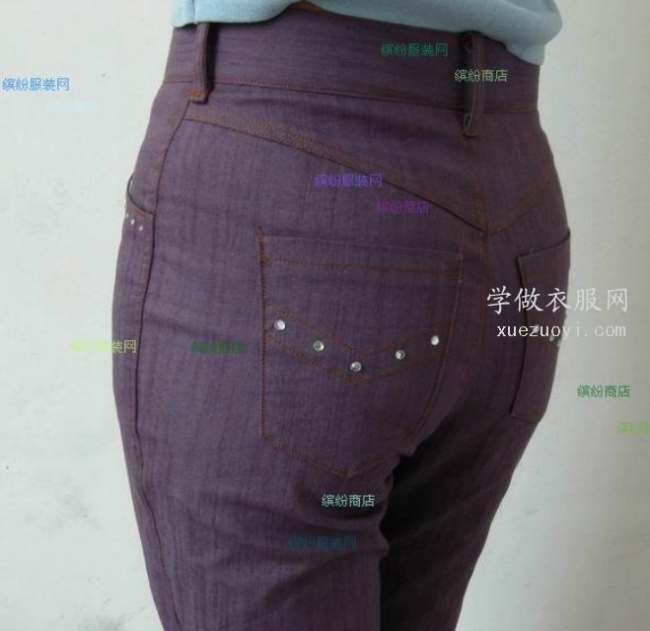 为什么很多裤子特别是牛仔裤后腰的裁剪都破开再拼接缝起来？