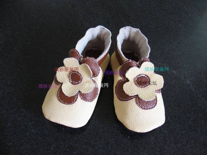 自制漂亮的宝宝牛皮软底鞋（有制作过程）