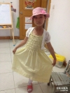 为七岁女儿做的经典款小裙子