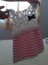 暑假给小侄女做的镂空小裙子