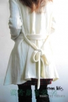 羊毛针织外套+百褶英格兰短裙